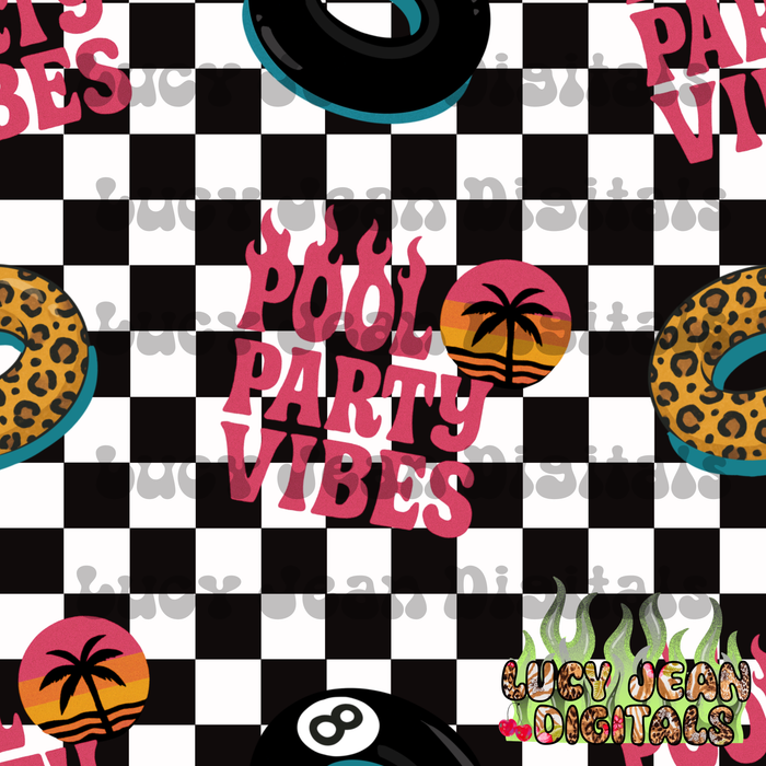 Pool party vibes Seamless File