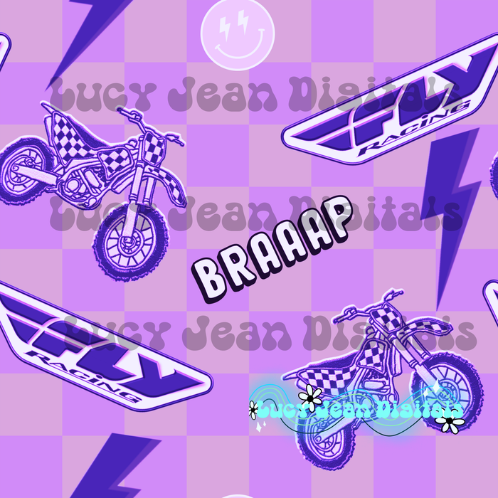 Purple Fly Moto Seamless File
