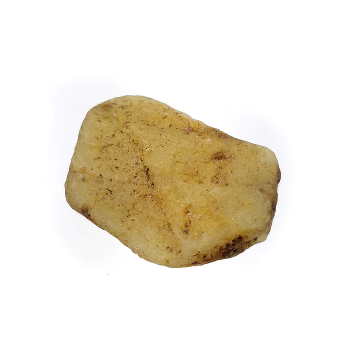 RECORD KEEPER Yellow SAPPHIRE Gemstone Crystal : 84.90cts Natural Untreated Triangle Formative Sapphire Specimen 36*26mm