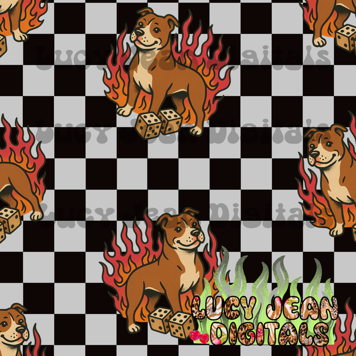 Retro Dog Seamless File