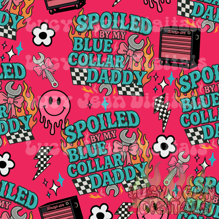 Spoiled Blue Collar Seamless File