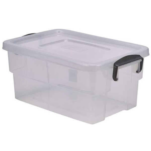 Storage Container Polypropylene With Clip Handles 13 Ltr 41.5cm (L) x 27cm (W) x 18cm (H)