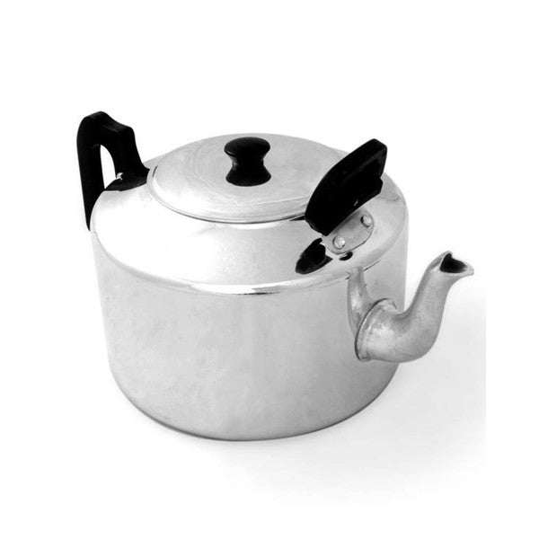 Tea Pot Aluminium Black Plastic Handle 6pt / 3.4ltr
