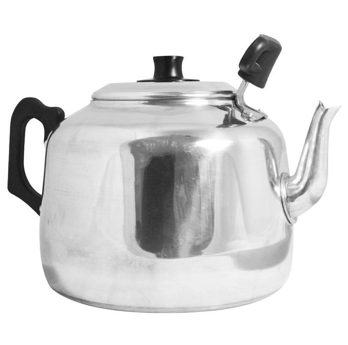 Tea Pot Aluminium Black Plastic Handle 8pt / 4.5ltr