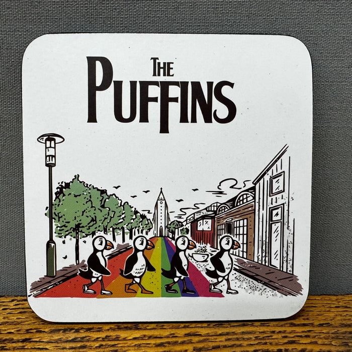 THE PUFFINS - Set of 6 Cork Coasters