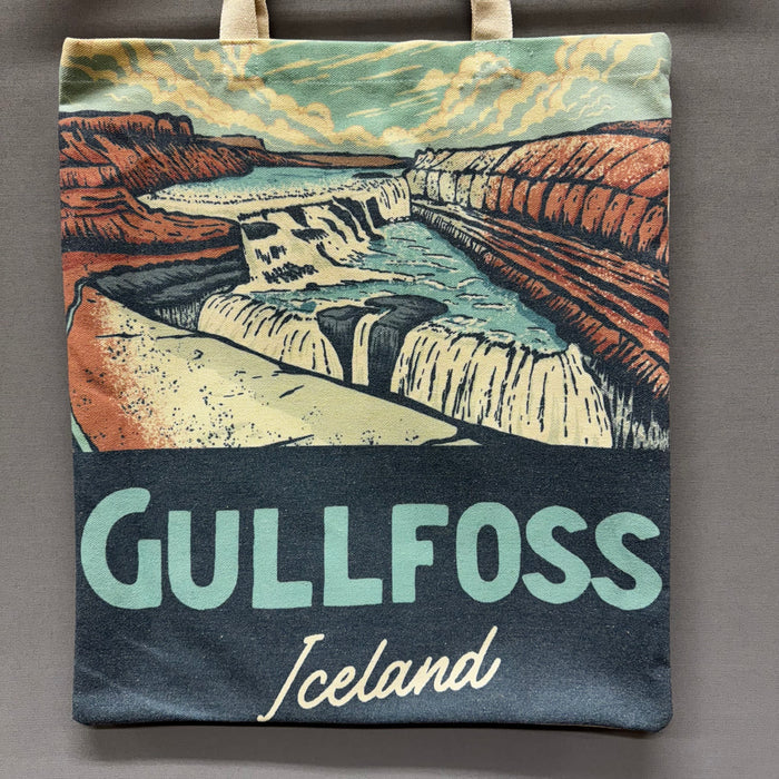 Tote Bag 12 oz - Gullfoss Waterfall