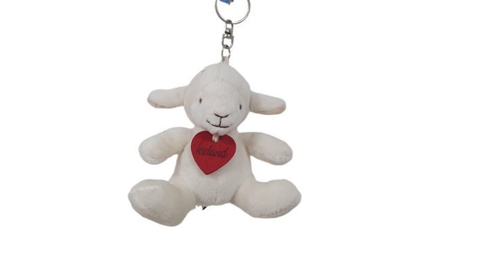 White Lamb Keyring 9cm - Plush Toys