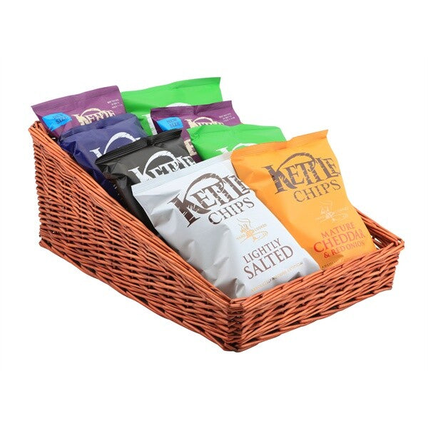 Wicker Display Basket Sloping Sides 46cm x 36cm x 20cm