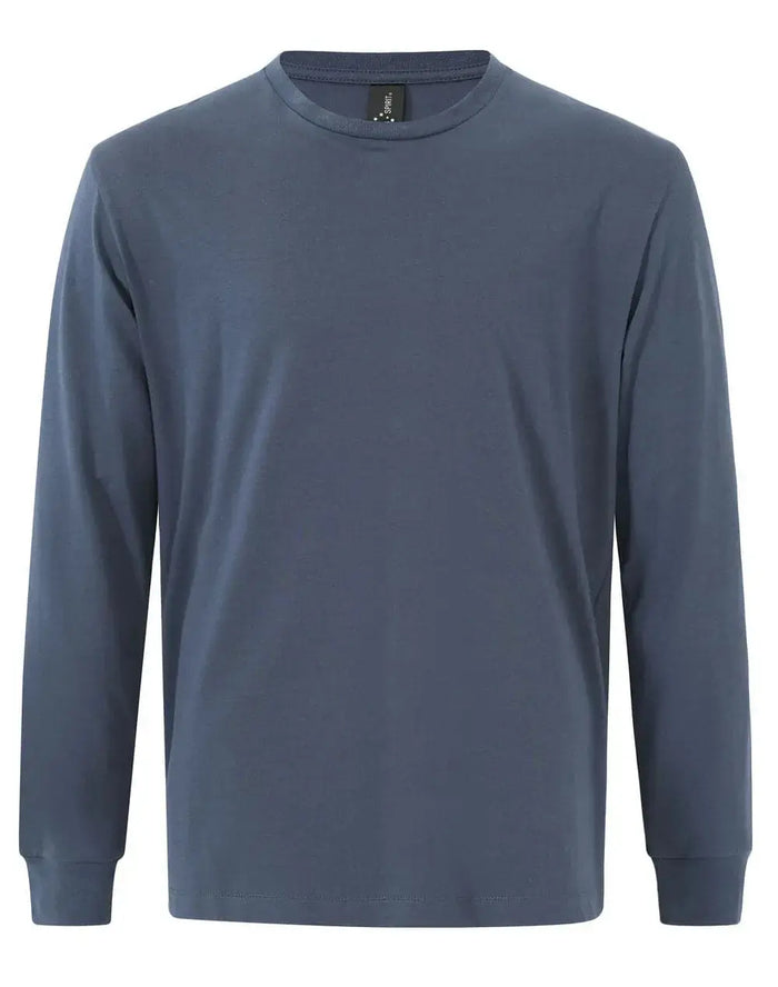 Winning Spirit Women's Premium Cotton Long Sleeve Tee TS48 Metro Workwear.