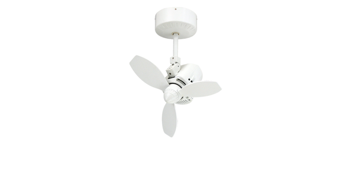 Mustang Ceiling Fan in Pure White