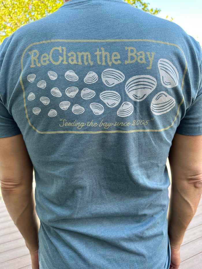 Jetty T Shirt: Clam Seed Design Tee