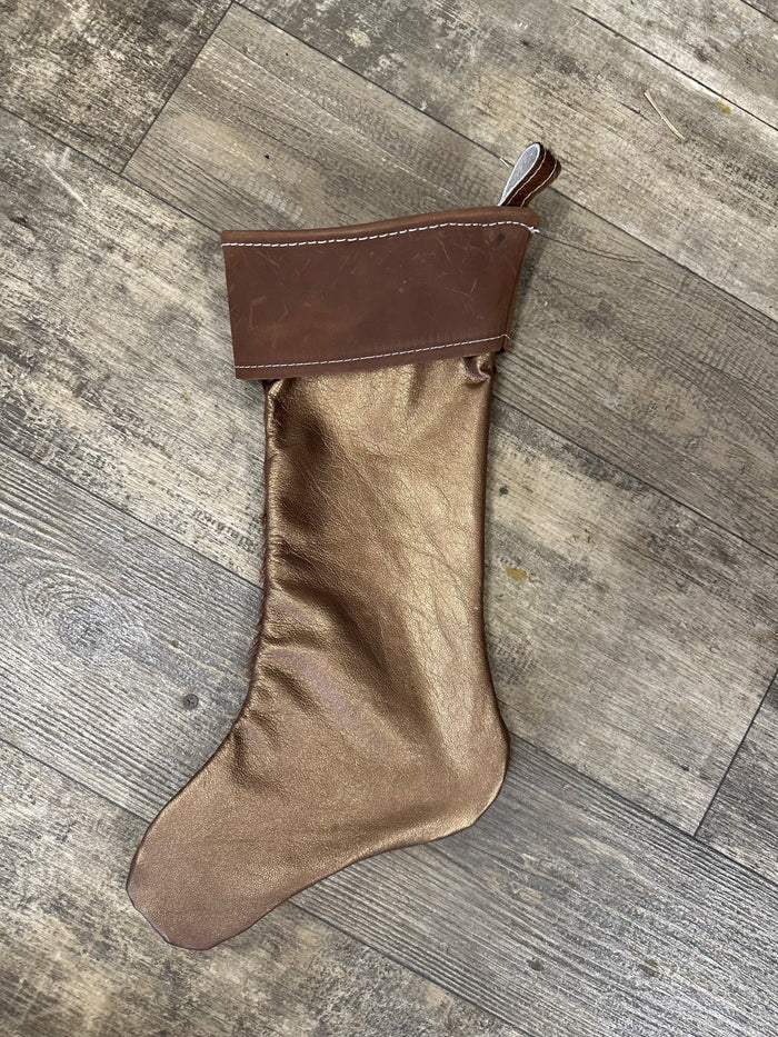 hair on cowhide Christmas stockings