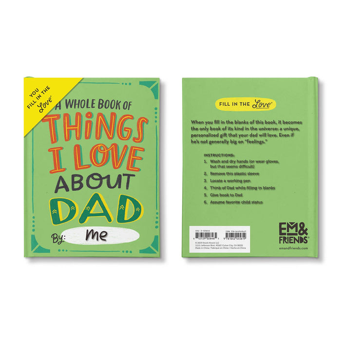 About Dad Fill in the Love Journal