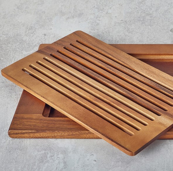 Acacia Wood Slatted Chopping Board GN 1/1
