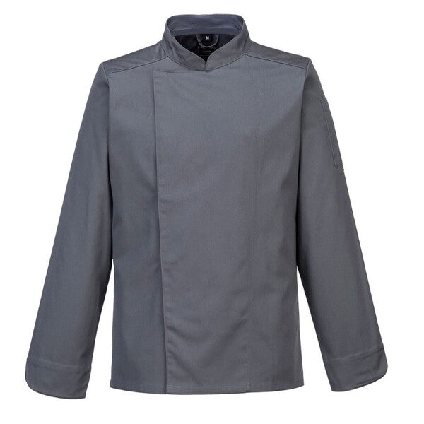 Airback Pro Chefs Jacket **Long Sleeves** Grey