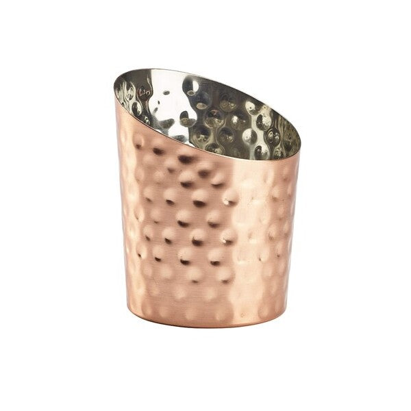 Angled Cone Copper Hammered 11.6 x 9.5cm (Box Of 12)