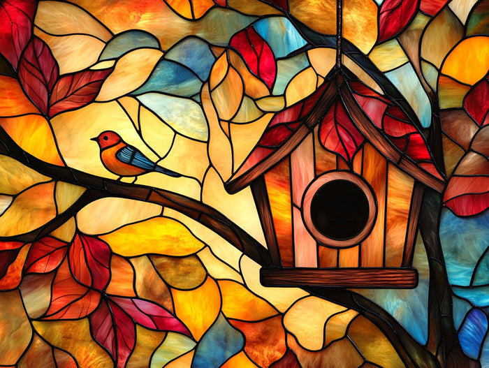 Autumn Birdhouse