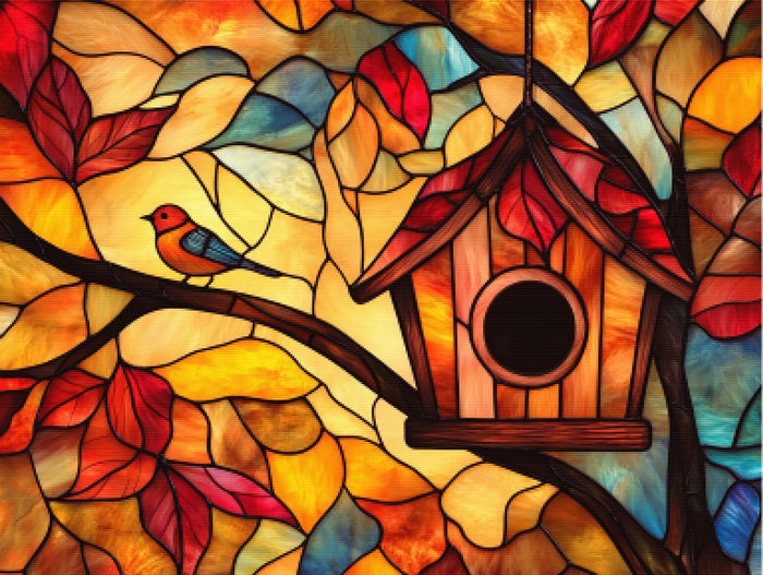Autumn Birdhouse