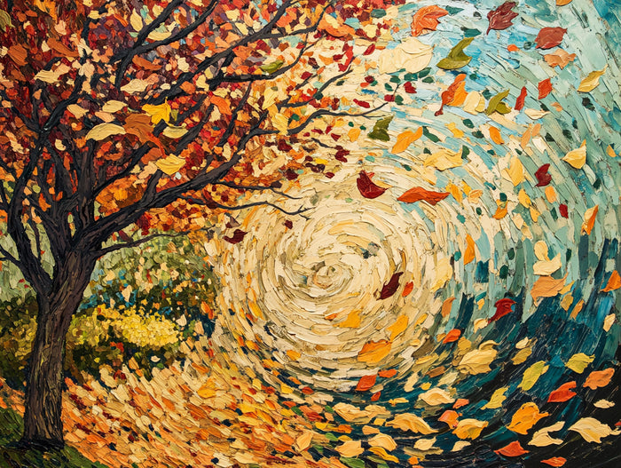 Autumn Trees Bending