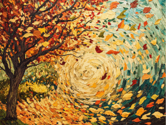 Autumn Trees Bending