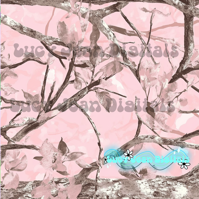 Baby Pink Camo Seamless File