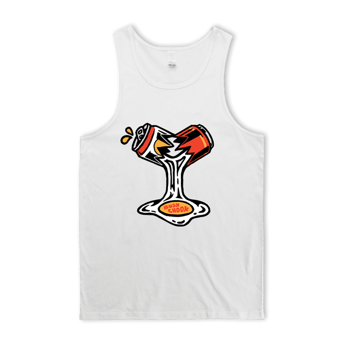 Bad Egg Singlet White Singlet Bush Chook