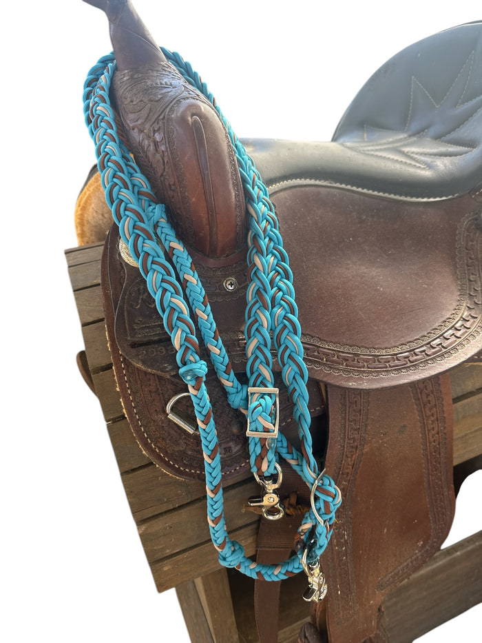 Barrel Reins, wide 1” reins with grip knots...You choose color and length