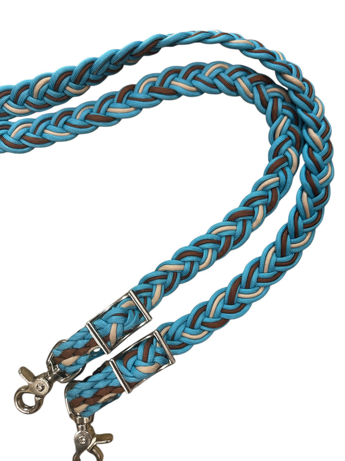 Barrel Reins, wide 1” reins with grip knots...You choose color and length