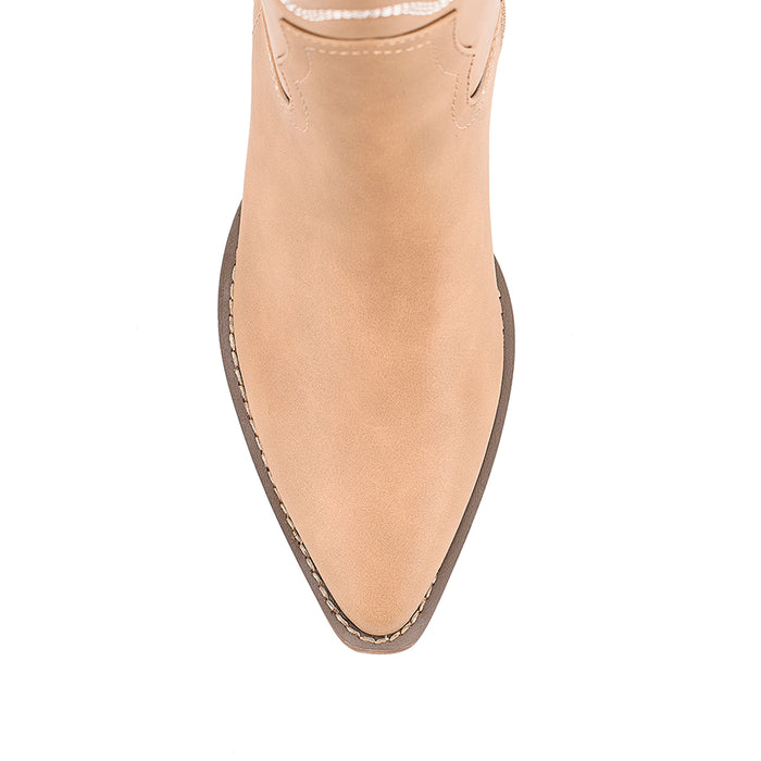 Bentley Cowboy Boots - Biscuit