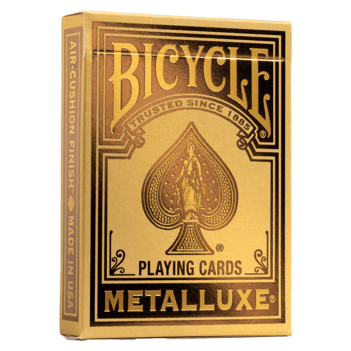 PlayingCardDecks.com-Bicycle Metalluxe Gold Playing Cards