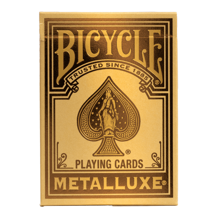 PlayingCardDecks.com-Bicycle Metalluxe Gold Playing Cards