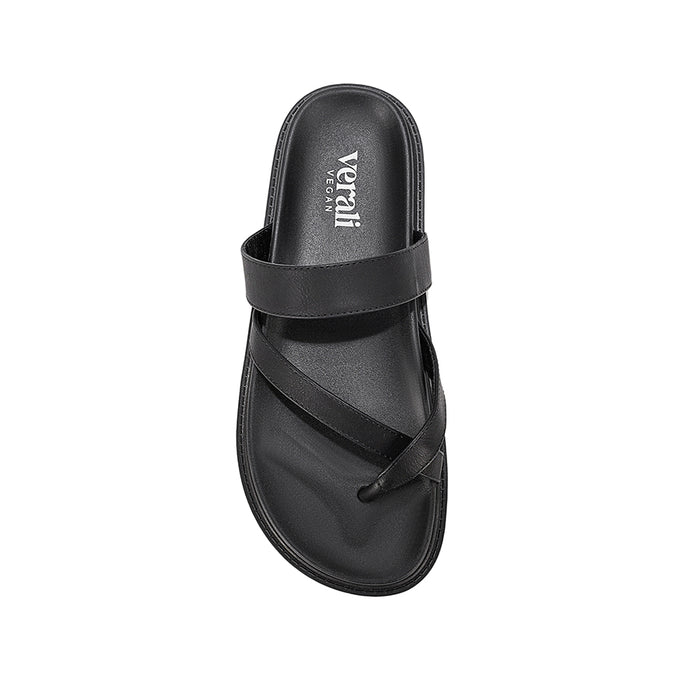 Binky Footbed Slides - Black