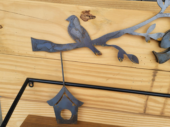 Bird on Branch with House CNC