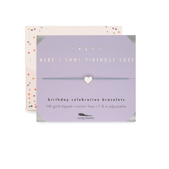 Birthday Bracelet + Envelope - 'Here's Some Birthday Love!'