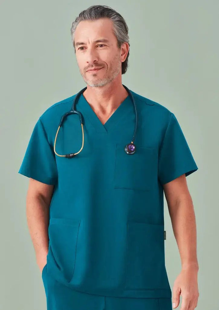Biz Care Unisex (Men/Women) Pulse V-neck Scrub Top CU544US  Simply Scrubs Australia