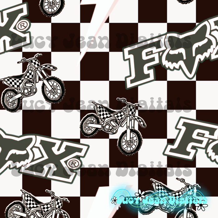 Black and white FX Moto Seamless File