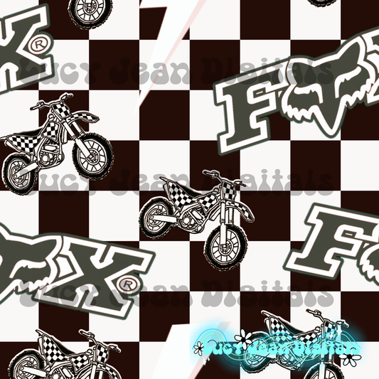 Black and white FX Moto Seamless File