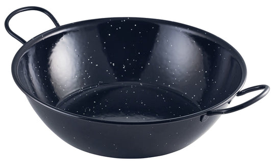 Black Enamel Dish 26 X 7Cm 2.8L / 98.5Oz (Box Of  6)