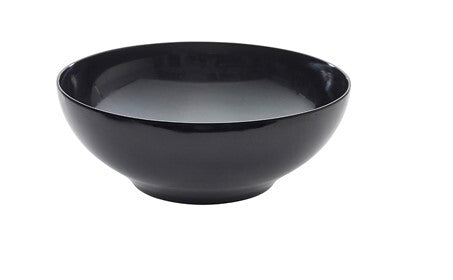 Black Melamine Round Buffet Bowl 25.7cm X 9.3cm