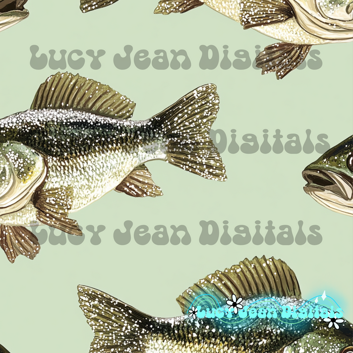 Bling Bass Fishing Seamless File