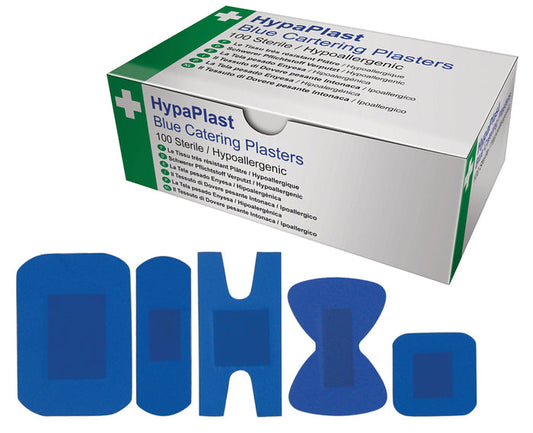 Blue Detectable Plasters 5 Assorted Types (Box Of 100)
