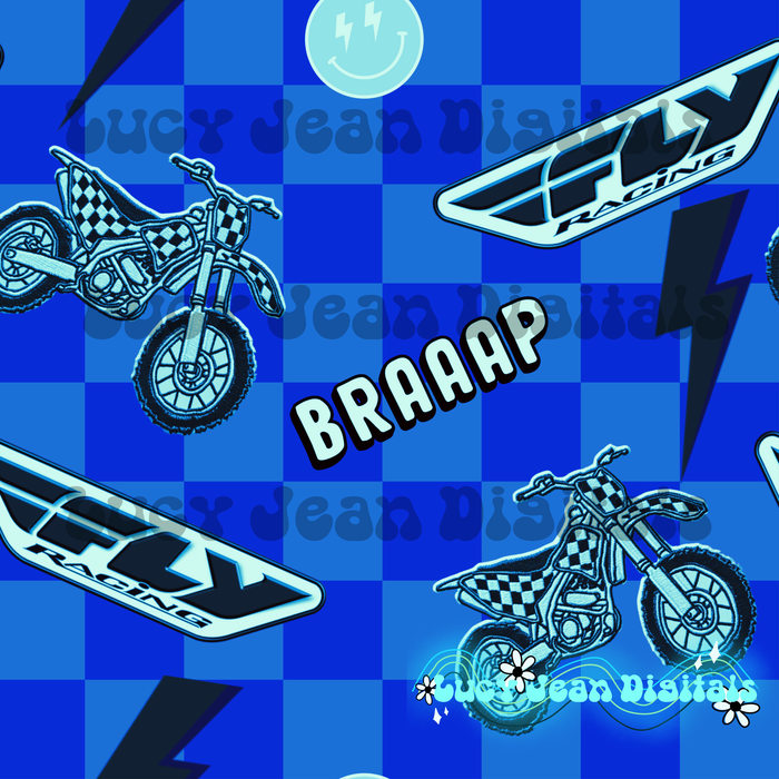 Blue Fly Moto Seamless File