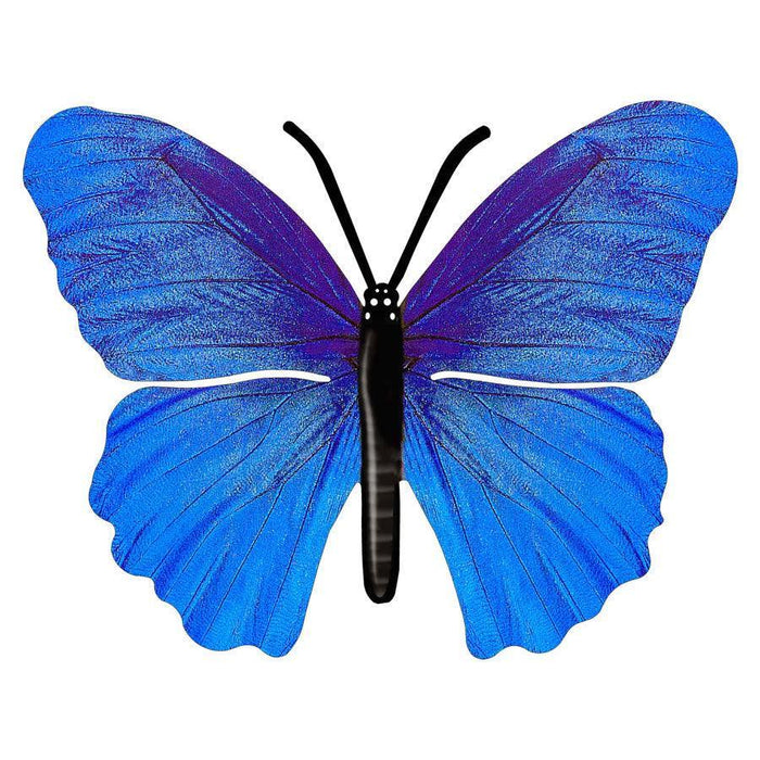 Blue Haze Butterfly Wall Art Next Innovations Indigo Pool Patio BBQ