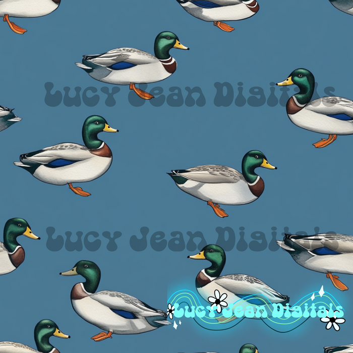 Blue mallard Seamless file