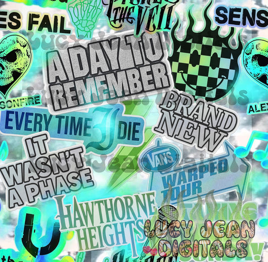Blue/Green It wasn’t a phase Stickers Seamless File
