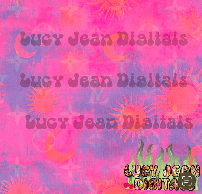Boujee celestial tie dye Seamless File