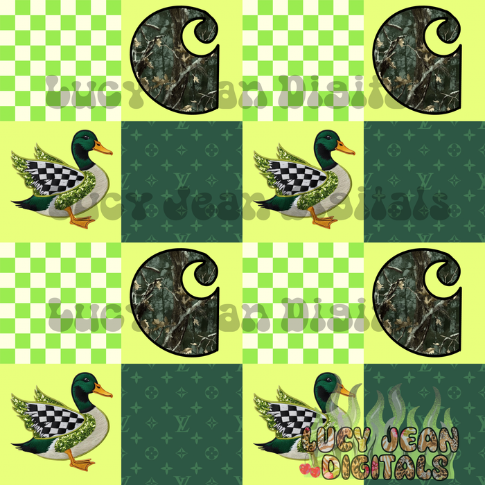 Boujee Lime Camo CH mallards Seamless File