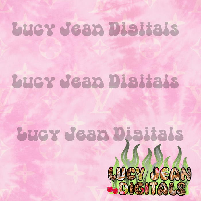 Boujee Pink tie dye Seamless File
