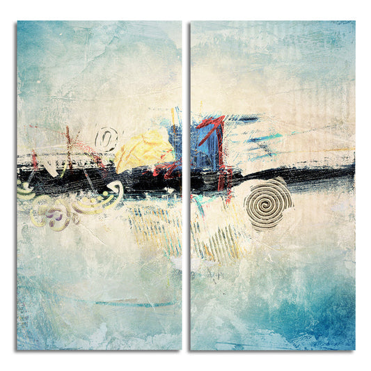 Bueno Exchange No. 34' 2 Piece Wrapped Canvas Wall Art Set - Ready2HangArt