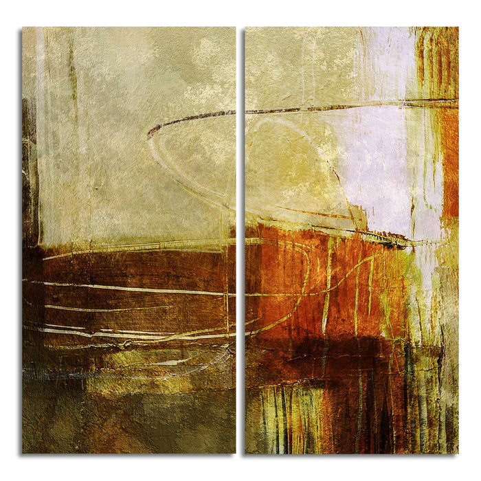 Bueno Exchange No. 39' 2 Piece Wrapped Canvas Wall Art Set - Ready2HangArt